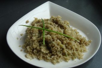 Prepara arroz de coliflor