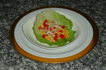 Receta de ensalada de lechuga y garbanzos