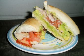 Fresco sándwich de pollo