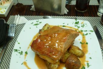 Pulpa de cerdo al horno con papas - Fácil