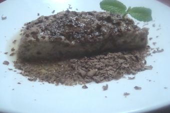 Leche asada de chocolate