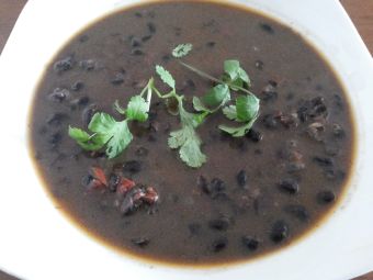 Crema de porotos negros