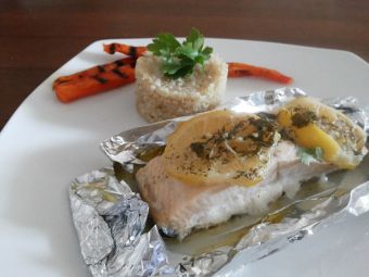 Cómo preparar Papillote de Salmón al eneldo