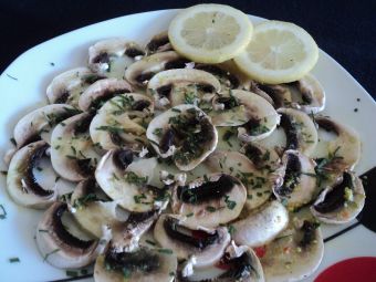 Receta: Carpaccio de Champiñones