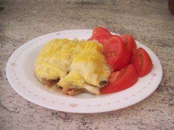 Pastel de papas de verduras