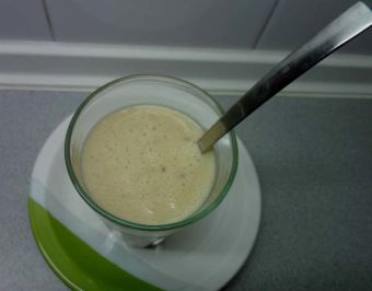 Receta: Milkshake de plátano con manjar