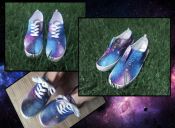 ¡Decora tus zapatillas con el brillo de la galaxia!