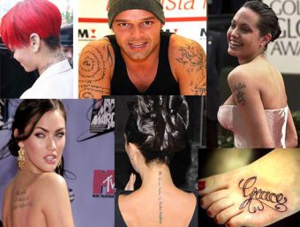 Los tatuajes escritos están de moda