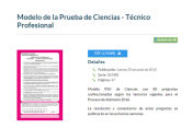 HEY! recuerda descargar el modelo de prueba de Ciencias