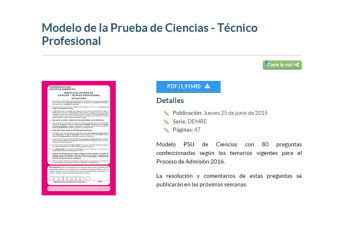 HEY! recuerda descargar el modelo de prueba de Ciencias