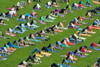 Yoga Day en Parque Bicentenario de Vitacura