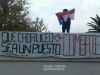 Secundarios del Liceo Confederación Suiza levantaron barricadas esta mañana