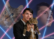 Un estudiante quiso aparecer con su gato en la foto del anuario y lo consiguió