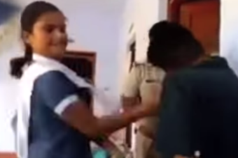 Una adolescente india le da una lección a su acosador y el video se vuelve viral