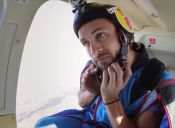 El salto del chileno que cruzó volando el cerro Manquehue