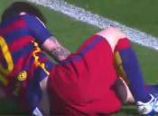 Lionel Messi lesionado de la rodilla