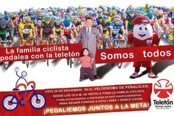 La familia del ciclismo con la Teleton - 29 de noviembre 2014