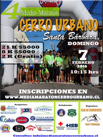 Media Maraton Cerro Urbano Santa Bárbara - 7 de febrero 2016