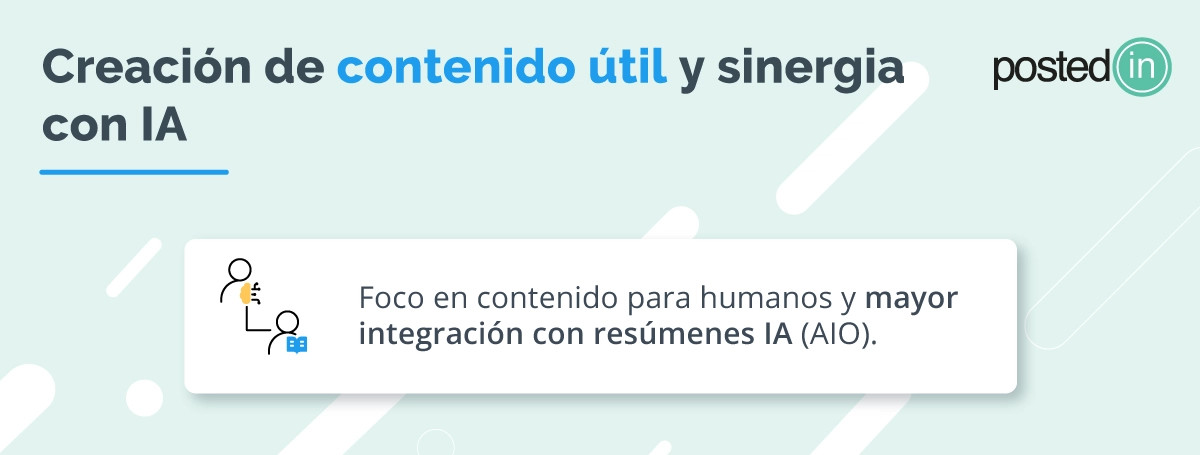 Actualización con enfoque en el contenido útil y su integración con AIO.