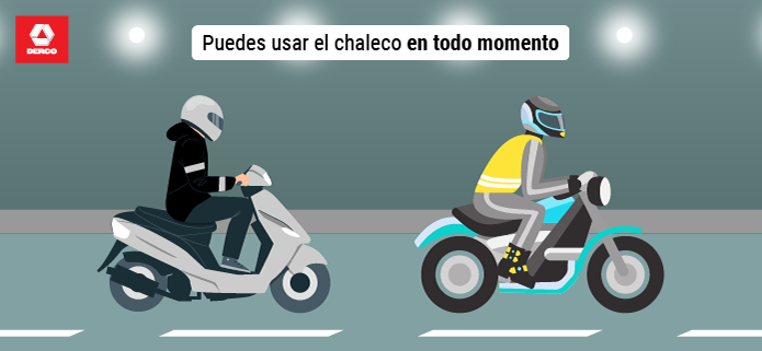 Chalecos reflectantes en moto, normativa y características