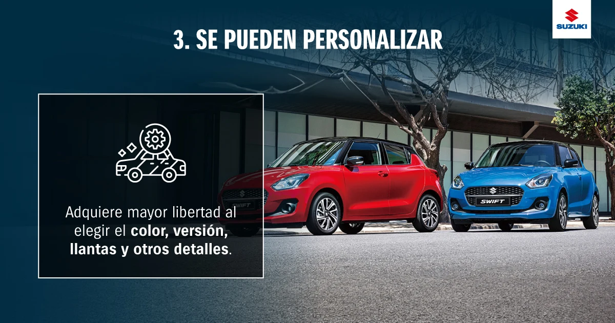Ventajas de comprar un auto nuevo: 3) son personalizables.