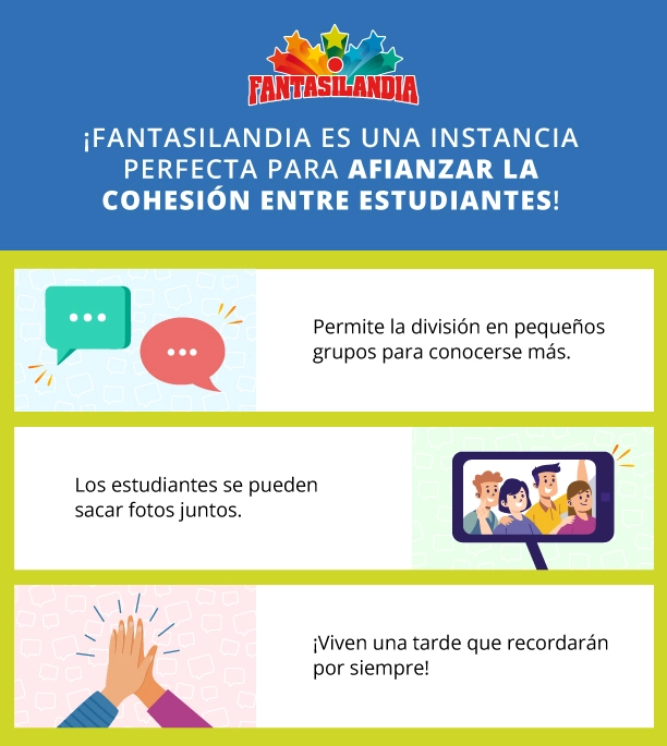 Cohesión de estudiantes a través de paseos de curso.