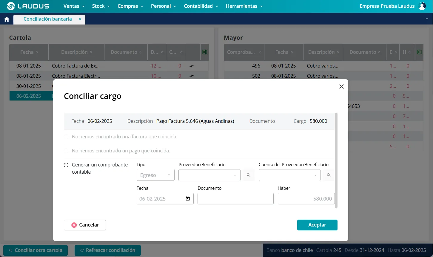 Laudus plataforma: registro de compras y ventas sii