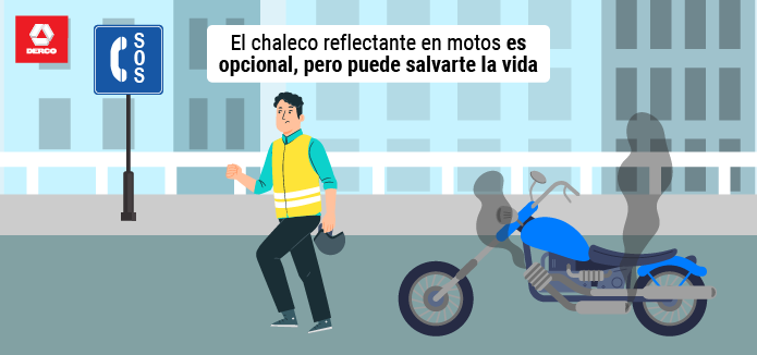 Es obligatorio llevar chaleco reflectante en moto?