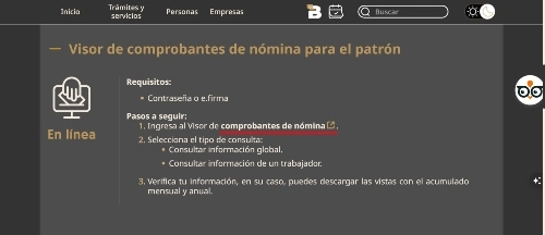 Visor del SAT​ paso 4 (complementario)
