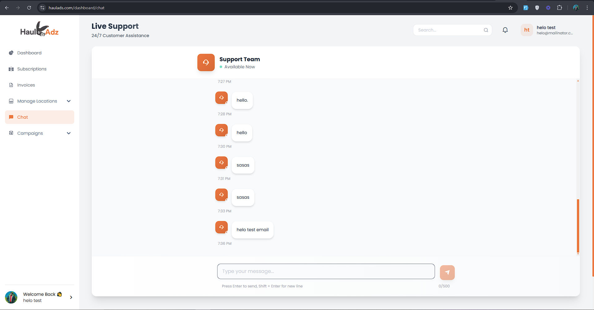 HaulAds – Geo-Targeted Video Ad Campaign Platform with Desktop Integration