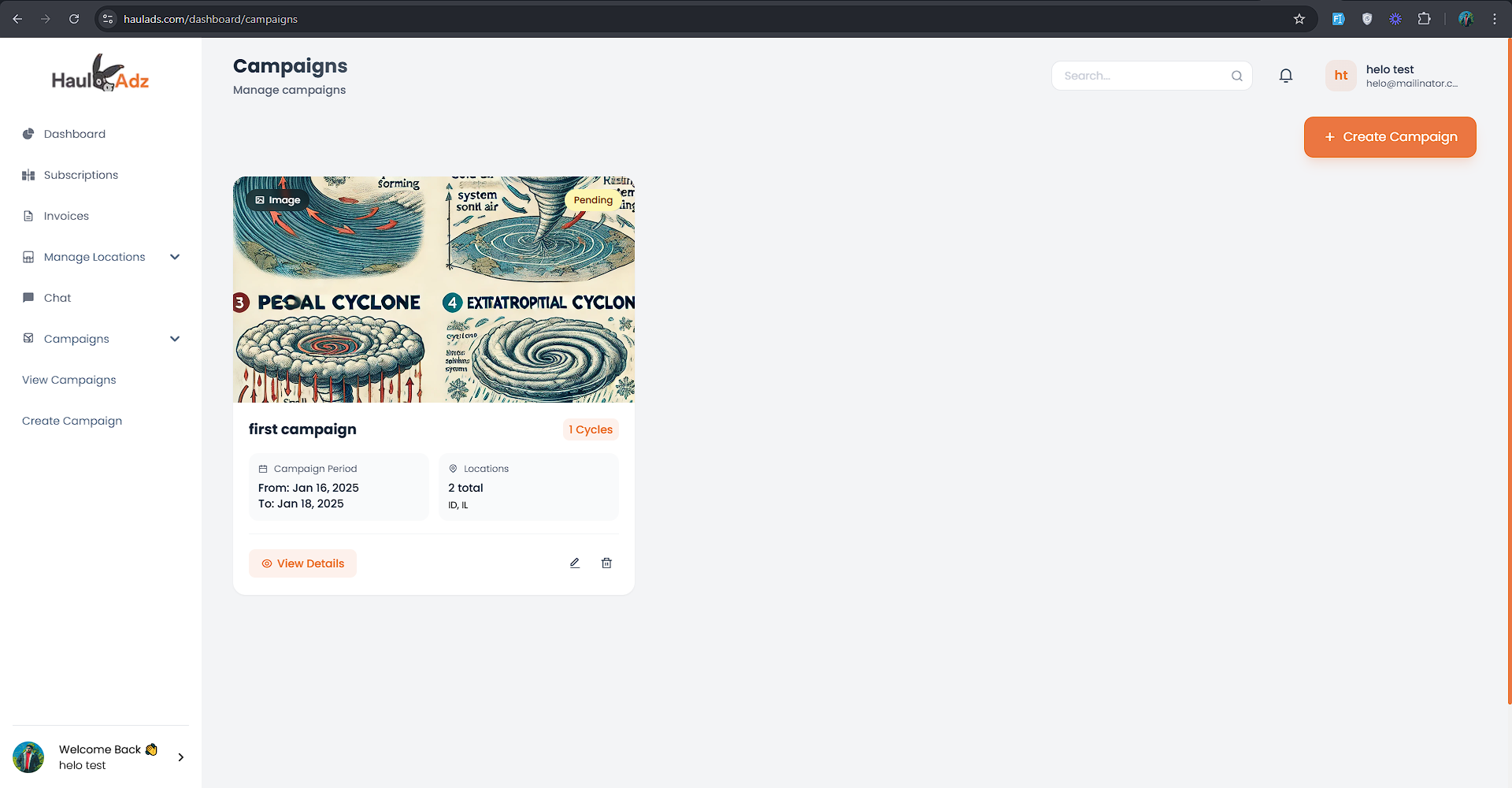 HaulAds – Geo-Targeted Video Ad Campaign Platform with Desktop Integration