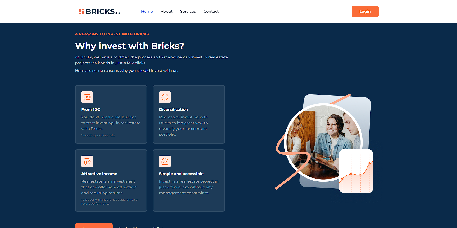 Bricks – Responsive Angular Website Clone with Tailwind CSS