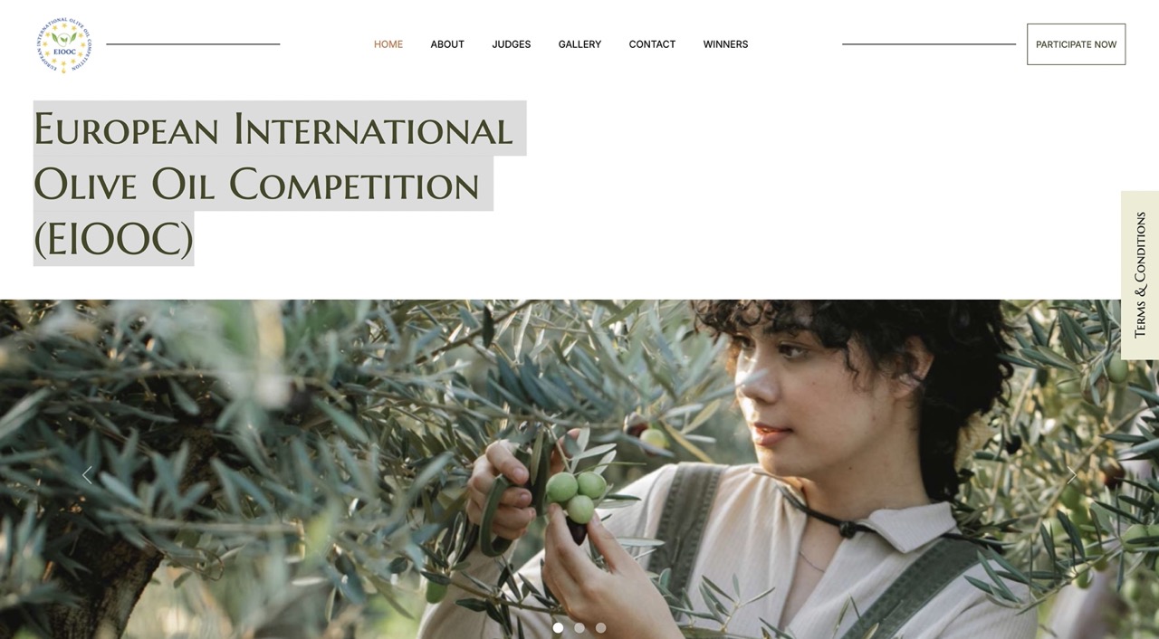 European International Olive Oil Competition (EIOOC) Website