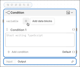 Insert a data block
