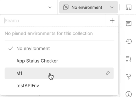 Environment selector