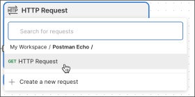 Select a request