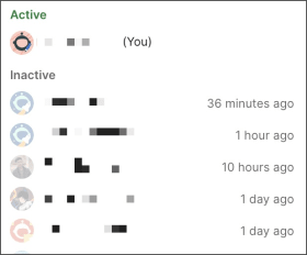 Active users in public workspace