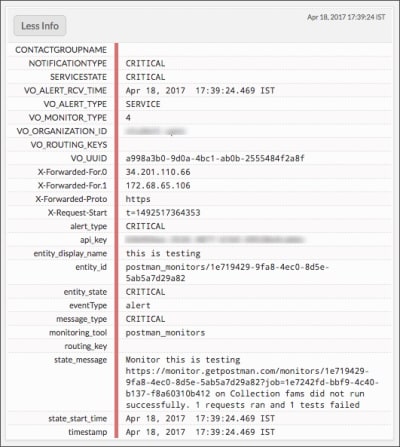Incident information