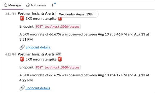 Get alerts through Slack