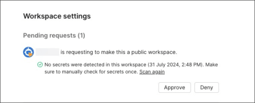 Convert to public workspaces