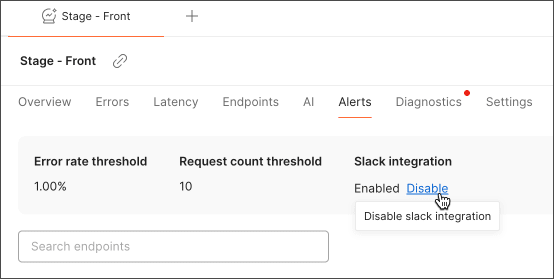 Turn off Slack for Insights alerts