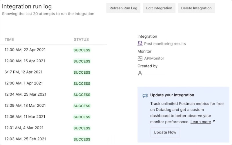Datadog upgrade integration