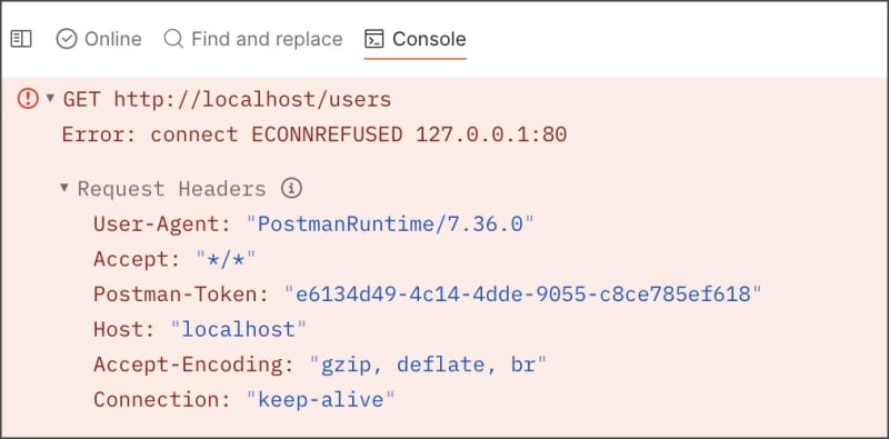 Error in Console