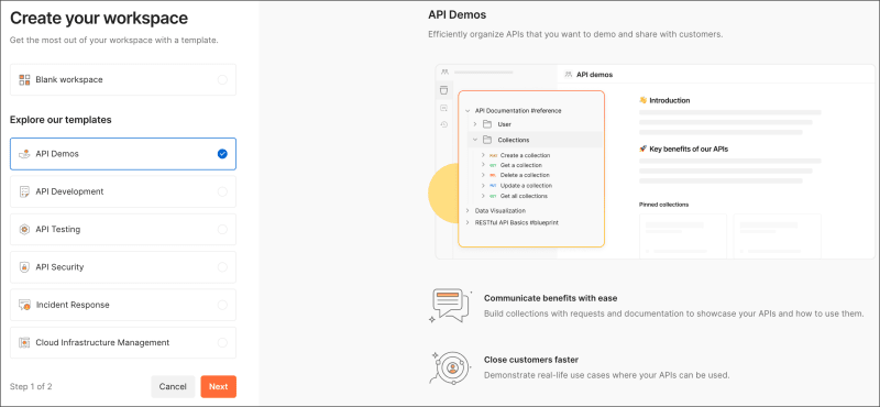 Apply a template to a new workspace