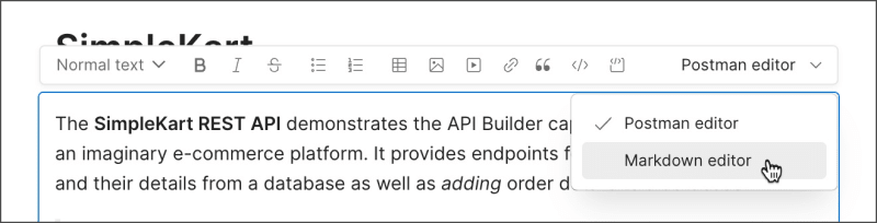 Switching editors