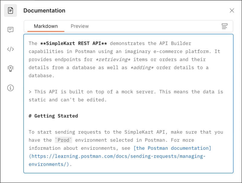 Markdown editor