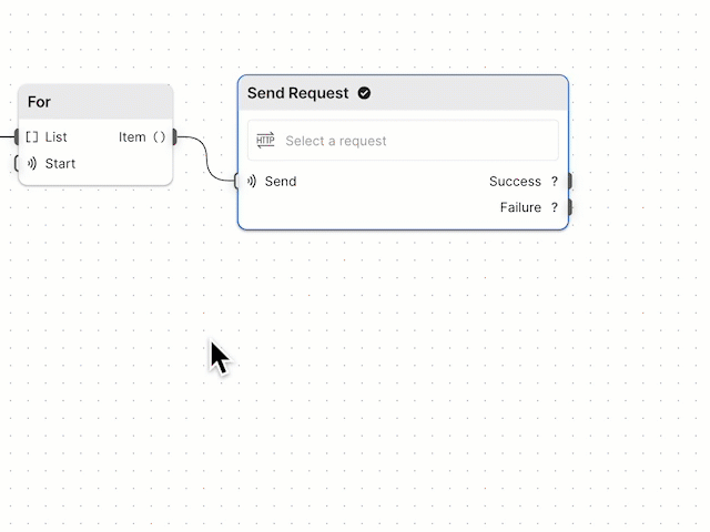 Select the POST request