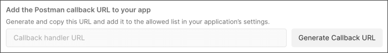 Generate callback URL