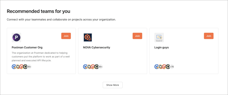Join a team from your organization