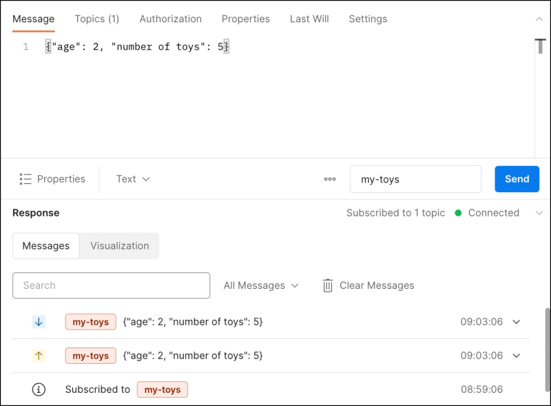 Subscribe to a topic